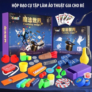 Hộp Đạo Cụ Ảo Thuật Gia, Bộ Đồ Chơi Bé Tập Làm Ảo Thuật Gia Mới Lạ Đầy Đủ Hướng Dẫn Và Đạo Cụ
