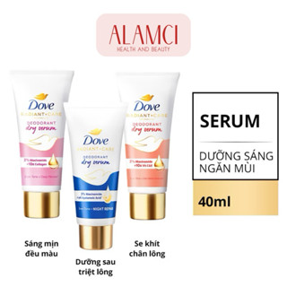 Kem Khử Mùi Tinh Chất Serum Dove Deodorant Dry Serum 40ml Đều Màu, Săn Chắc, Thu Nhỏ Lỗ Chân Lông