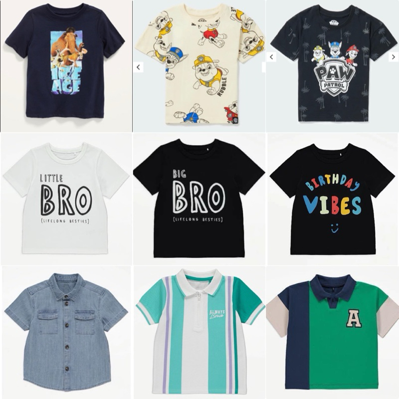 Set áo phông GEO AUTH săn sale  cho bé