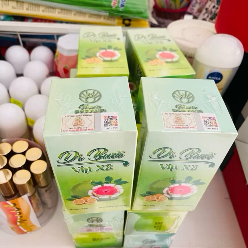 Detox Giảm Cân Dr Bưởi Vip X2 xổ mỡ siết eo thanh lọc đào thải mỡ bụng (1 hộp 60viên)