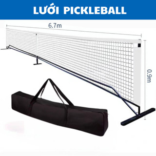 Bộ lưới Pickleball di động tiêu chuẩn thi đấu, khung lưới đánh bóng Pickleball 6,7m PICKLEPRO LPK002