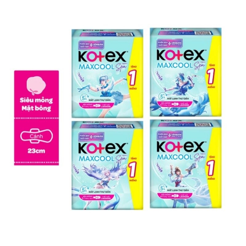 (2107) Băng vệ sinh Kotex  maxcool 23cm (8m)