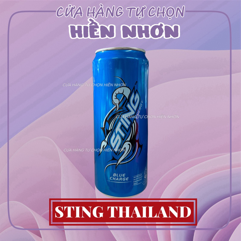 [Lẻ 1 Lon] Nước Uống Tăng Lực Sting Blue Dạng Lon Xanh Dương
