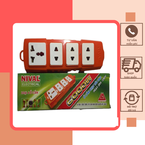 Ổ điện chịu tải 6000w NIVAL(không có dây)