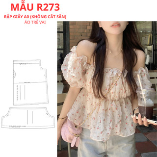(KHÔNG PHẢI QUẦN ÁO) RẬP GIẤY A0 ÁO TRỄ VAI-R273