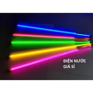 Đèn Led Tuýp T8 Nhựa Nhiều Màu Trang Trí 60cm - 1m2, Bóng Đèn Led 1.2m Sẵn Dây Nguồn (đặt mua từ 2 sp)