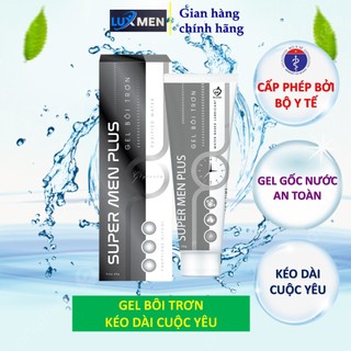 Gel bôi trơn Best Life Supermen plus giúp cuộc yêu trơn tru mượt mà và kéo dài gel gốc nước an toàn tuýp 30g