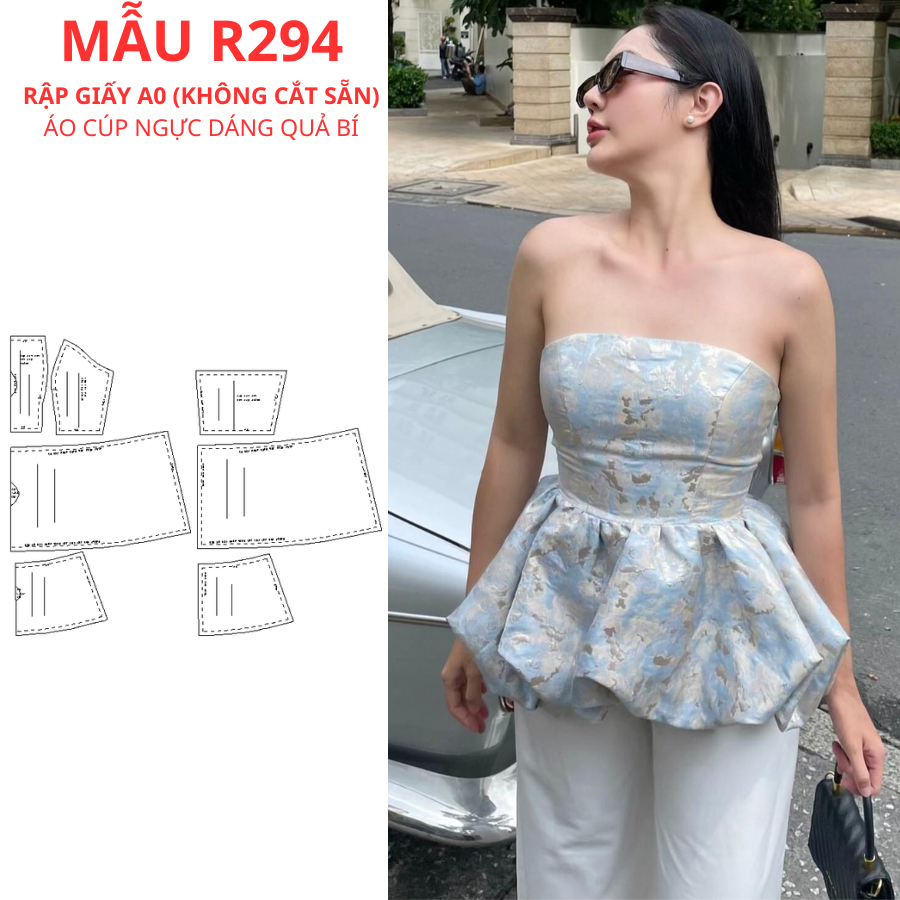 RẬP GIẤY A0 ÁO CÚP NGỰC-R294