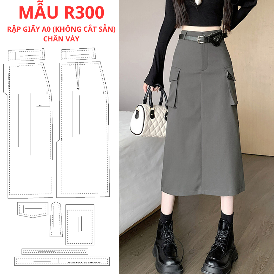 RẬP GIẤY A0 CHÂN VÁY R300