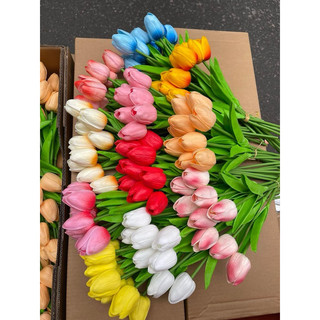 HOA TULIP TRANG TRÍ NHÀ CỬA ĐỦ MÀU (LẺ 1 BÔNG)