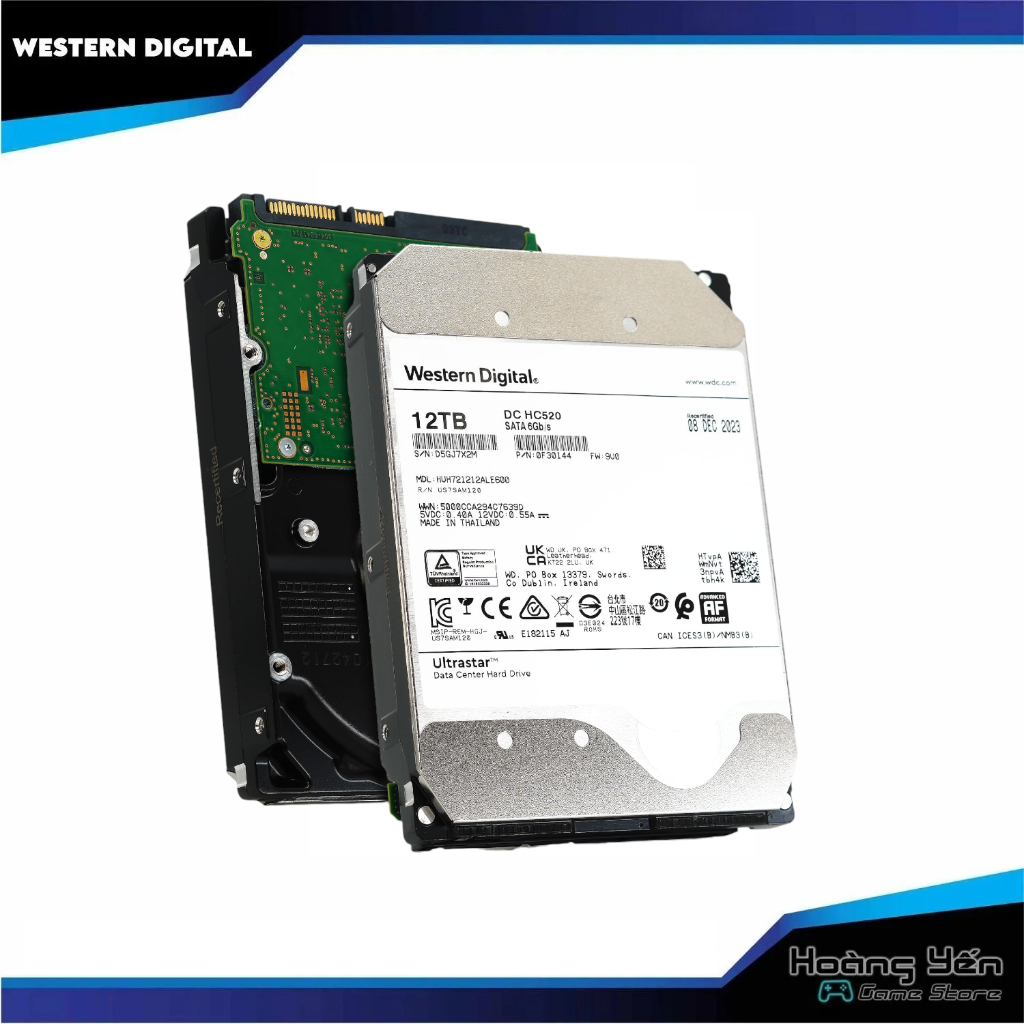Ổ Cứng Gắn Trong HDD Western Digital Ultrastar 10TB/ 12TB