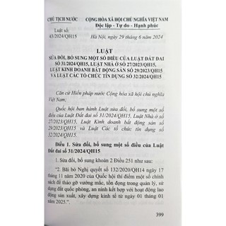 Sách - Luật Đất Đai Bản Mới Nhất 2024 - NXB Công An Nhân Dân