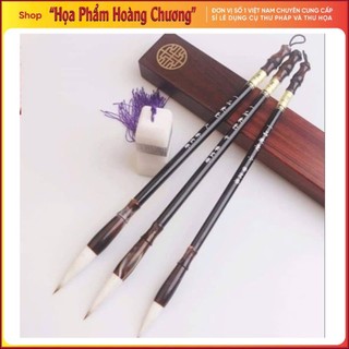 Bút lông viết  thư pháp mã não kiêm hào