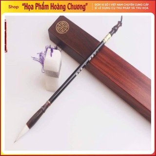 Bút lông viết  thư pháp mã não kiêm hào