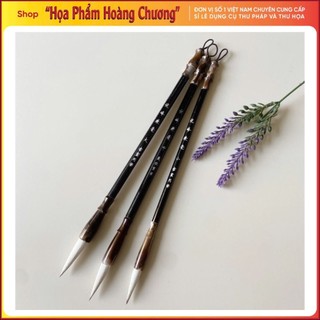 Bút lông viết  thư pháp mã não kiêm hào