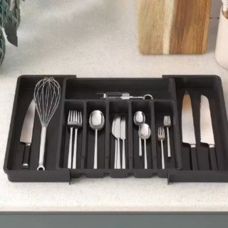 Khay chia thìa dĩa đũa nhựa dầy dặn trong ngăn kéo tủ bếp