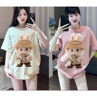 ÁO PHÔNG TAY LỠ CHO NAM NỮ FORM RỘNG HÌNH LABUBU SIÊU HOT, THOÁI MÁI.