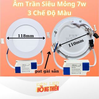 Đèn Âm Trần 3 Chế Độ FSW ( Ánh Sáng 3 Màu) 7W 9W 12W Bảo Hành 2 Năm