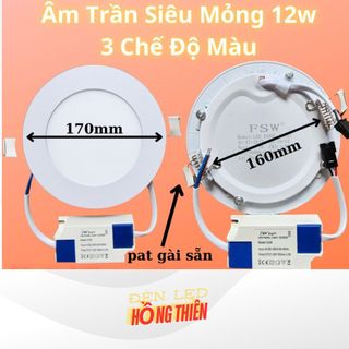 Đèn Âm Trần 3 Chế Độ FSW ( Ánh Sáng 3 Màu) 7W 9W 12W Bảo Hành 2 Năm