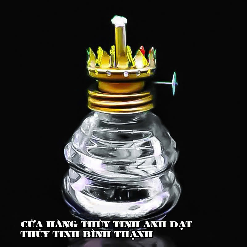 Đèn dầu thủy tinh (bao gồm họng đèn và tim đèn)