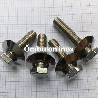 Ốc/bulon 8ly inox có long đền