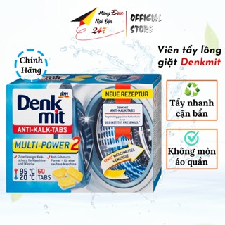  Viên tẩy lồng giặt Denkmit tẩy nhanh lồng máy giặt cặn bẩn giúp làm mềm nước giặt <Hàng Đức> 