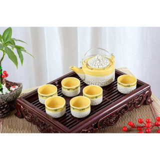 Ấm chén Bát Tràng, Bình Trà Ấm pha trà Gốm sứ Bát Tràng Tổng Hợp Bộ Ấm Chén men rạn Cực Đẹp Gốm Sứ Không kèm đĩa kê