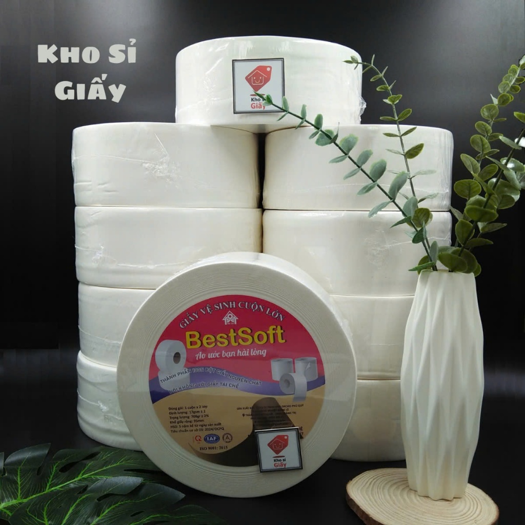 COMBO 10 CUỘN GIẤY VỆ SINH BEST SOFT 700 GRAM
