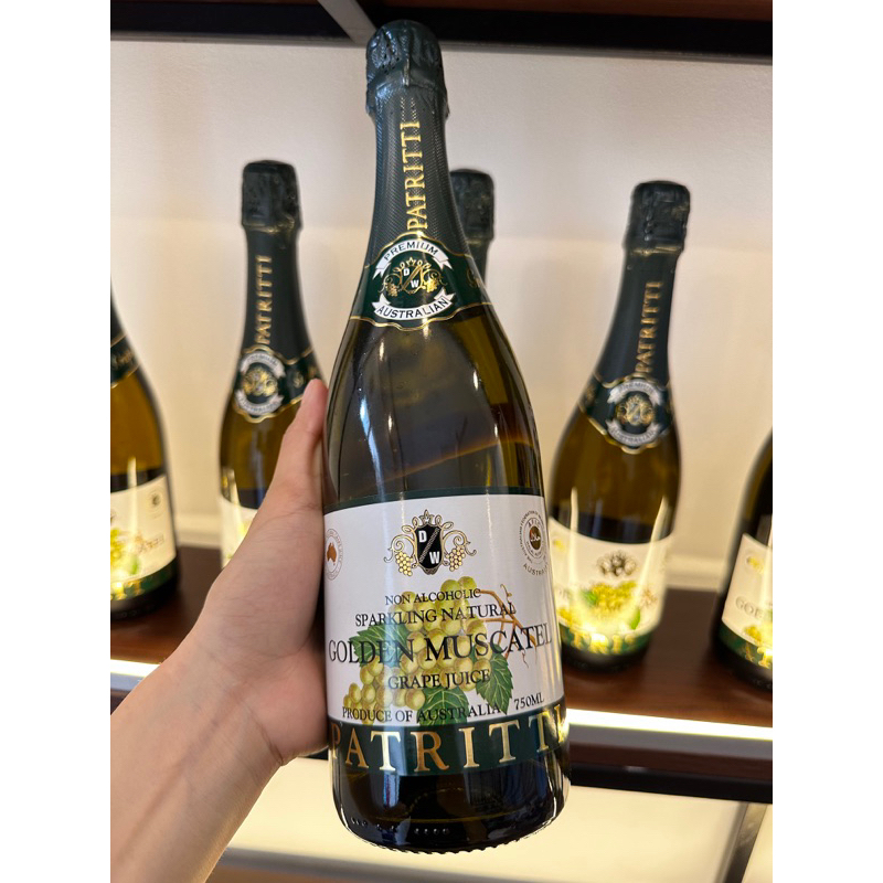 [Xanh]Nước ép nho Patritti Sparkling Grape Juice Úc chai 750ml
