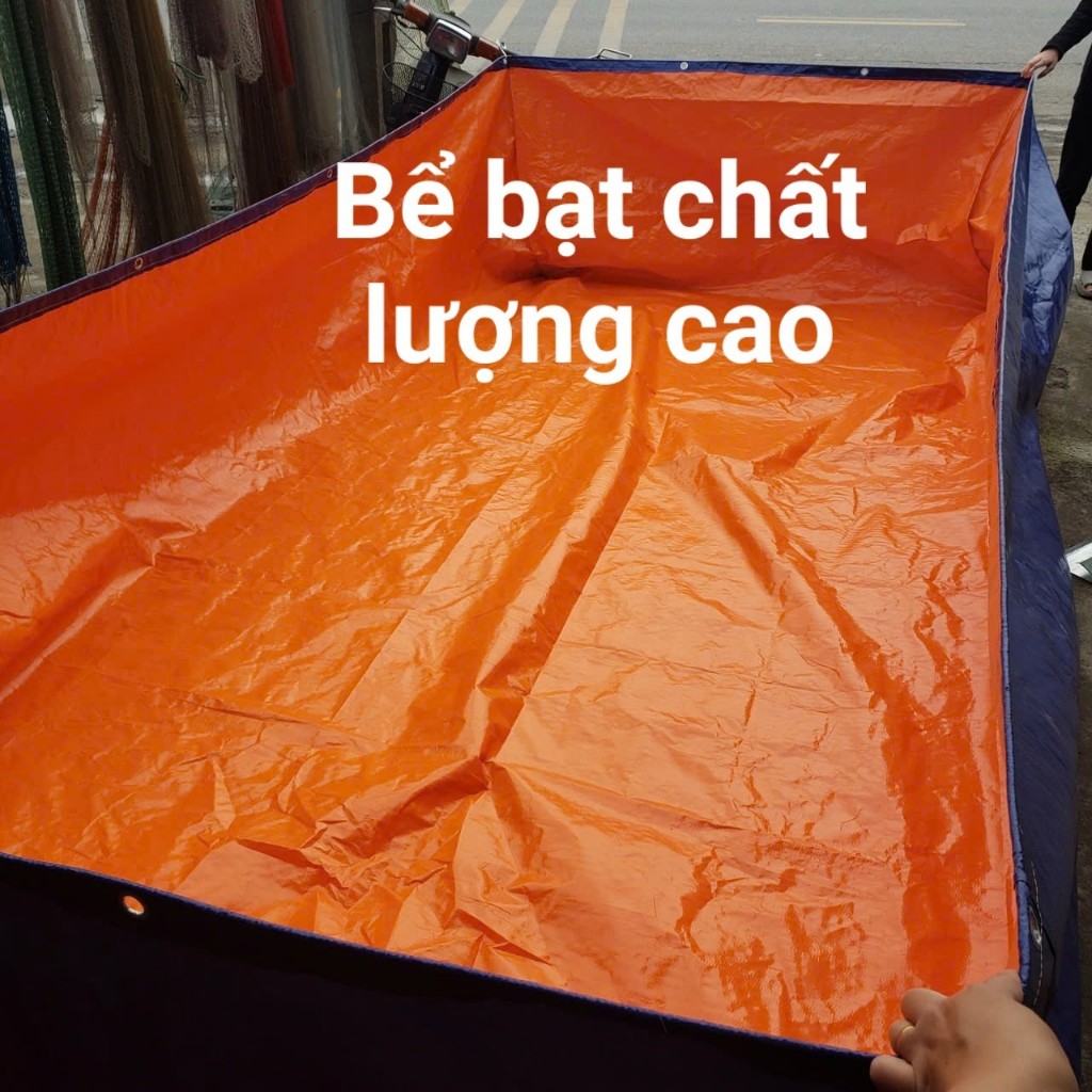 Bể bạt nuôi cá, bạt lót hồ cá, bạt nuôi cá PVC cao cấp dày dặn có thể làm bể bơi trẻ em đủ kích thướ