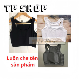 Áo Nịt Ngực Ba Lỗ Ngắn Cao cấp có lót bản nịt bên trong , nịt bó sát
