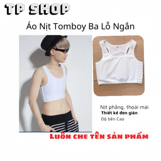 Áo Nịt Ngực Ba Lỗ Ngắn Cao cấp có lót bản nịt bên trong , nịt bó sát