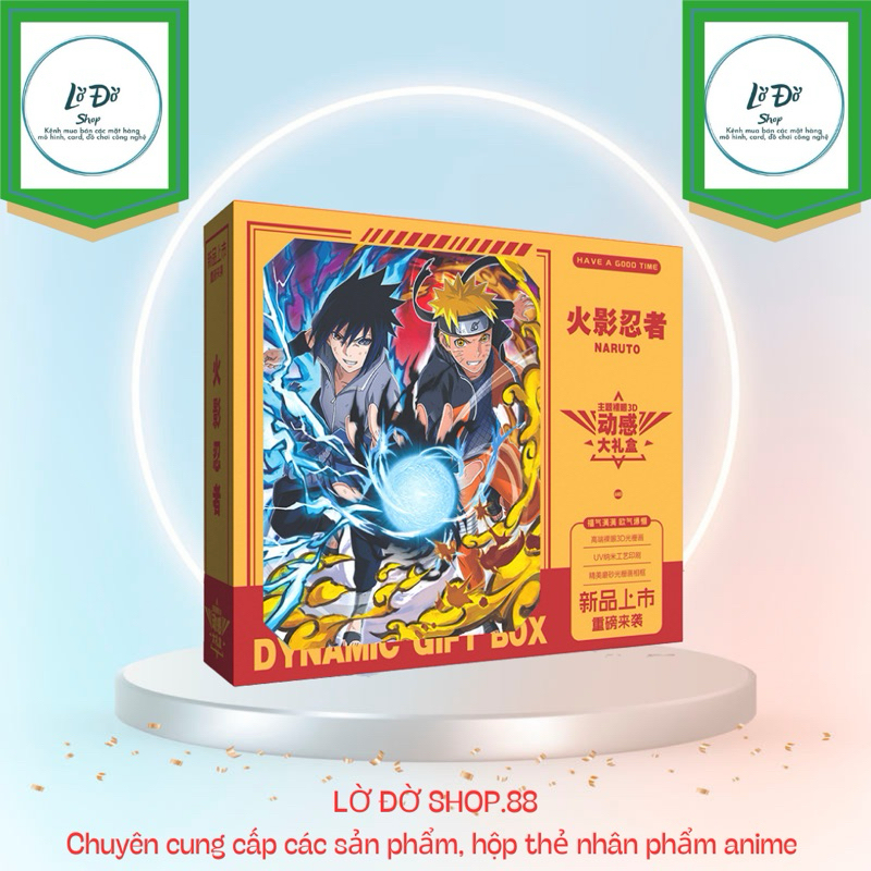 🔥[GIFT BOX] Hộp quà Anime Naruto KAYOU- Ninja làng lá (New seal)