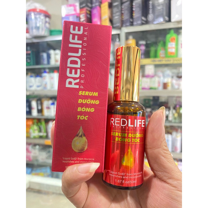 serum nuôi dưỡng tóc  khô xơ chẻ ngọn óng mượt tóc REDLIFE 50 ml