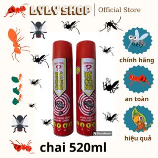 #chai xịt muỗi , ruồi , kiến , gián và 1số loại côn trùng khác chai 600ml