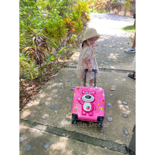 vali cho bé 18inch, gấu dâu , du lịch xách tay máy bay bé trai bé gái kuromi, gấu dâu, doremon, vali