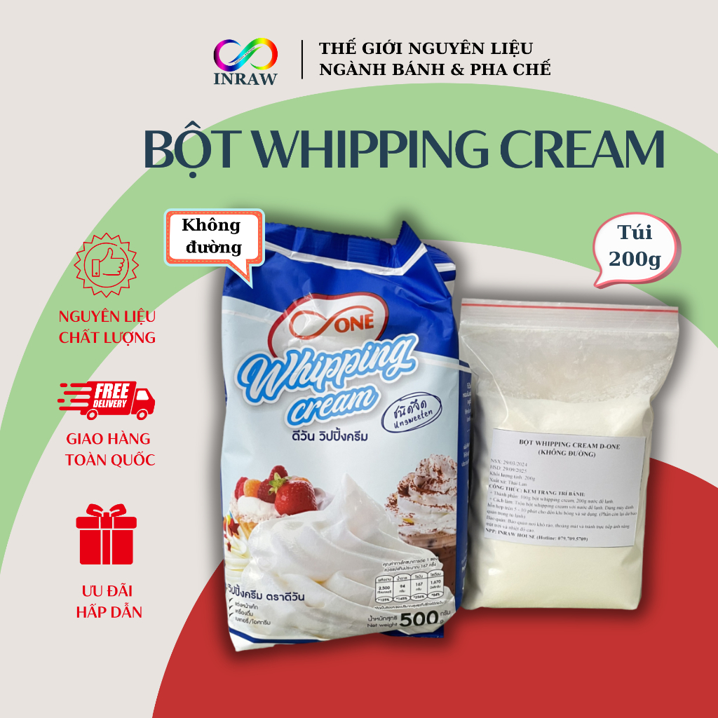 Bột Whipping Cream Thái Lan (200gr)