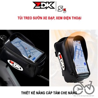 Túi Xe Đạp ZDK S5, Túi Treo Sườn Xe Đạp Thể Thao Cảm Ứng Điện Thoại, Da Simili Cao Cấp Kháng Nước, Dày Dặn, Chuẩn Form