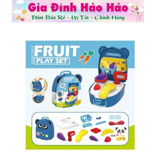 [SIÊU SALE TRONG NGÀY] BỘ ĐỒ CHƠI VALI TRÁI CÂY 17pcs