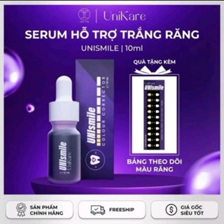 Serum Trắng Răng UniSmile UniKare 10ml -Hỗ Trợ Cải Thiện Ố Vàng Mảng Bám Hôi Miệng