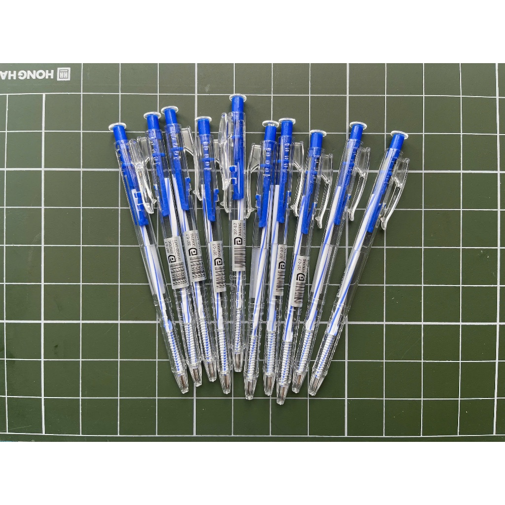 SET 10 Bút Bi Nét To 207 Nét 0.7mm Đẹp