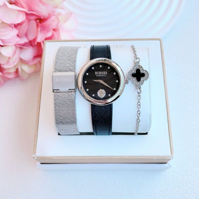 [Chính Hãng 100%] Đồng Hồ Nữ Versus VSPEN4021 (4021) Dây Mesh Tặng Kèm Dây Da Đen Máy Quartz (Pin) S