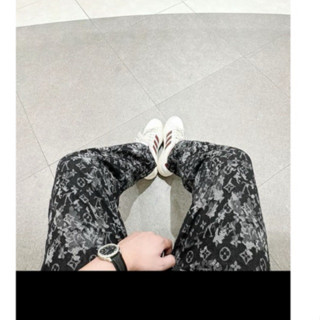 Quần Jean LV Ống Suông Nam Phong Cách Dày Dặn Vải Bò 40-85kg