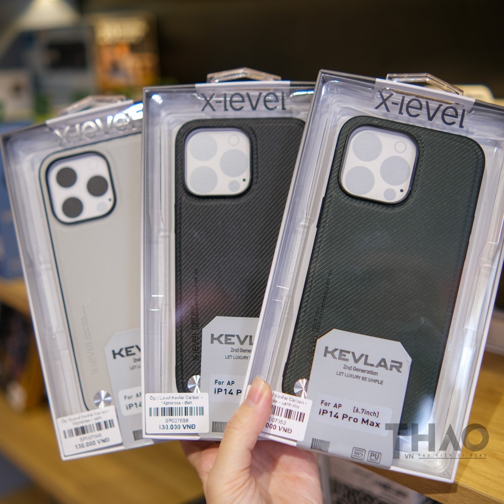 Ốp lưng Xlevel Kevlar Carbon viền dẻo siêu mỏng dành cho iPhone