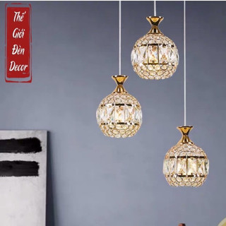 Đèn chùm thả 3 pha lê, đèn bàn ăn cao cấp TH151