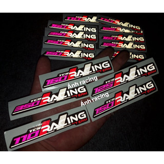(1 miếng) TEM RACING PHẢN QUANG