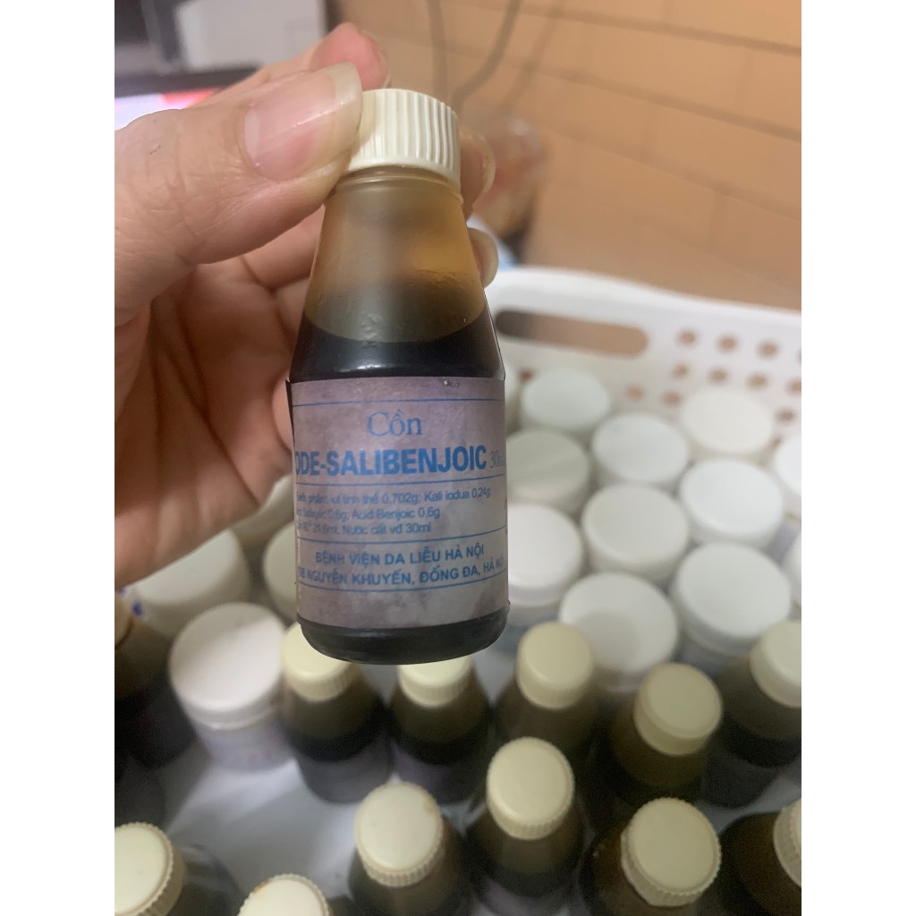 Cồn Lode Salibenjoic 30ml (BSI) hắc lào, nấm da, nấm tóc, nấm móng Viện Da liễu