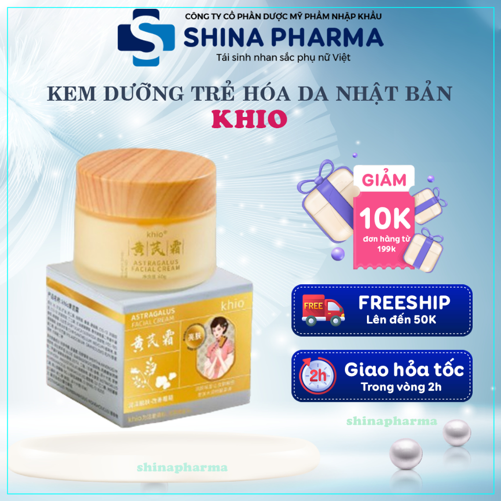 Kem Trẻ Hóa Da Xóa Nhăn Collagen KHIO - KHIO Kem Xoá Nếp Nhăn Mắt, Rãnh Khi Cười, Trẻ Hoá Làn Da, Rạng Ngời Sắc Xuân