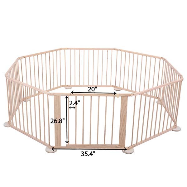 Quây cũi gỗ 8 cánh