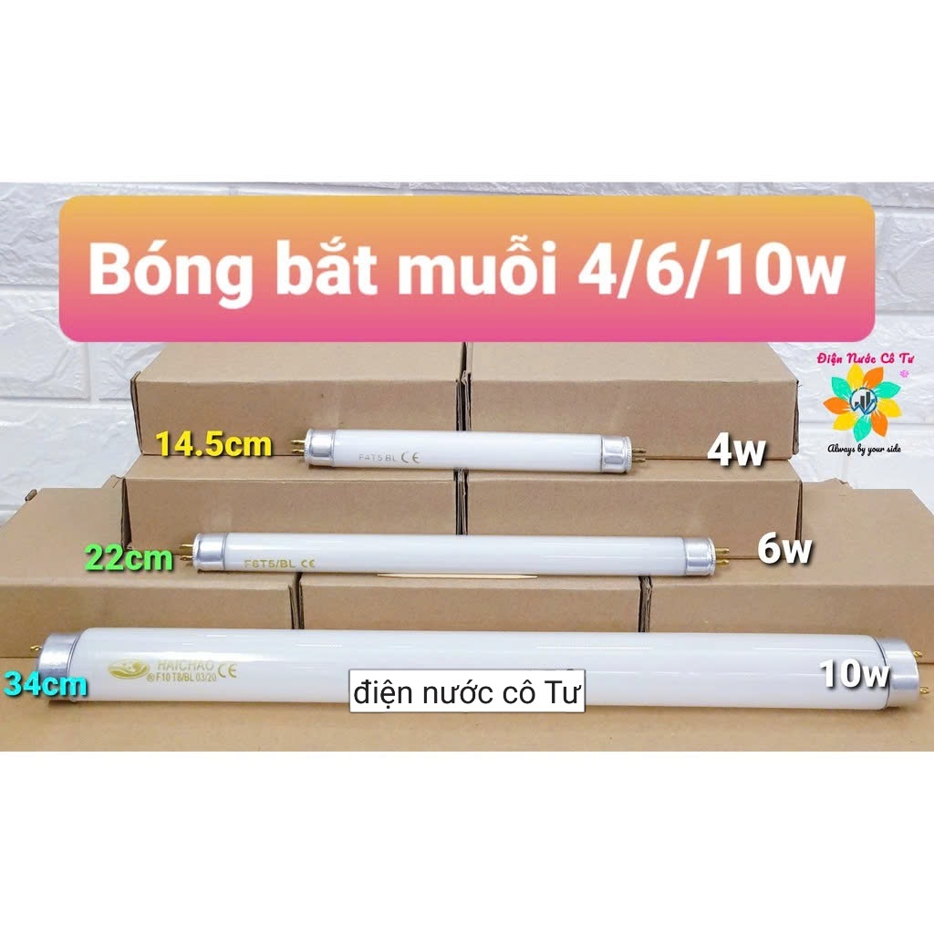 Bóng đèn bắt muỗi đủ loại kích cỡ (4w/6w/10w)